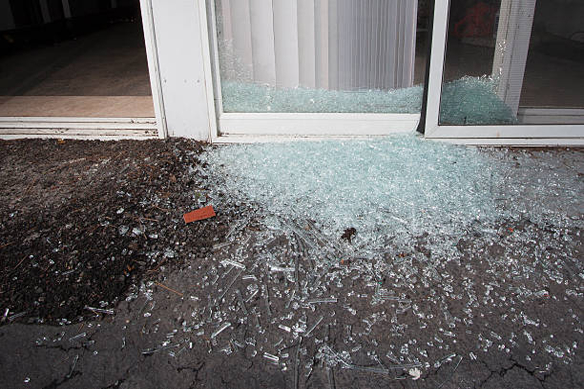 Broken sliding door glass replacement By Triton Sliding Door Repair Plantation Technicians